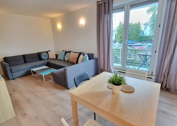 Bernadowska Lu Parking Ogrodek Balkon, 800m Plaza Апартаменты Сопот